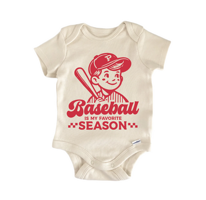 Baseball Is My Favorite Newborn Baby Onesie® Bodysuit