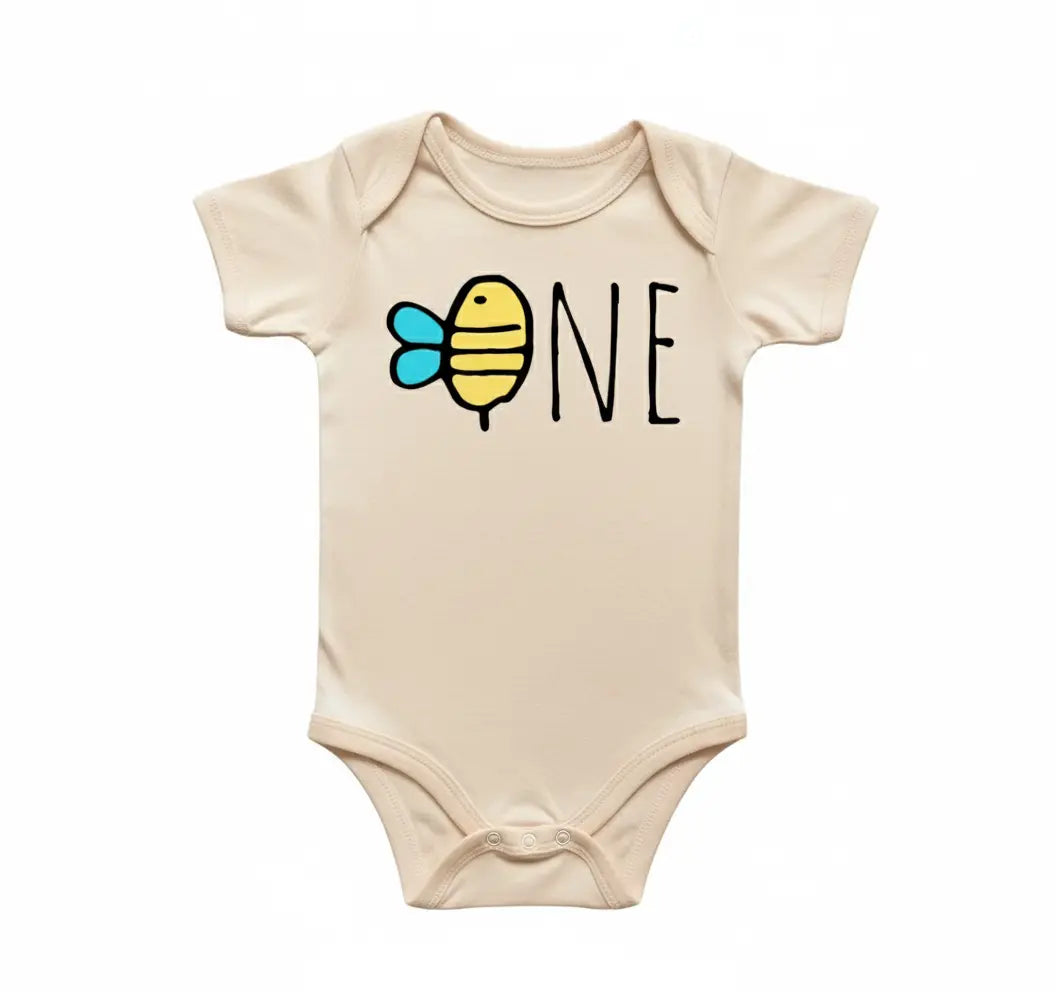 Bee Birthday One Newborn Baby Onesie® Bodysuit
