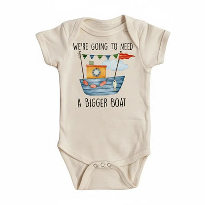 Bigger Boat Shark Newborn Baby Onesie® Bodysuit GS1