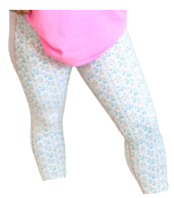 BIRDIE Floral Checkered Contrast Leggings