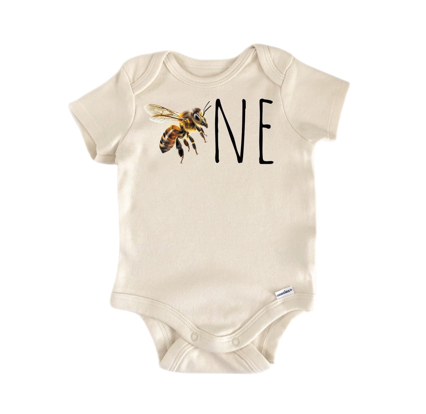 Birthday Bee One Newborn Baby Onesie® Bodysuit