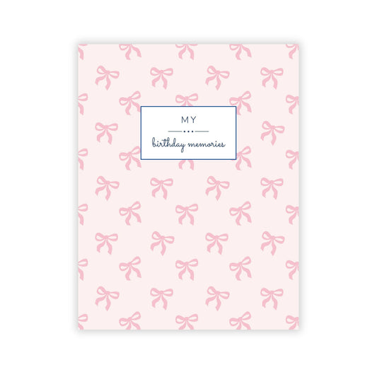 Birthday Memory Book-Girly Bows
