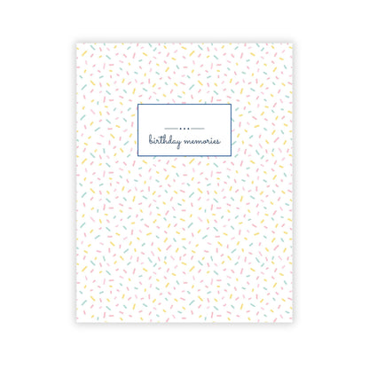 Birthday Memory Book- Sprinkles