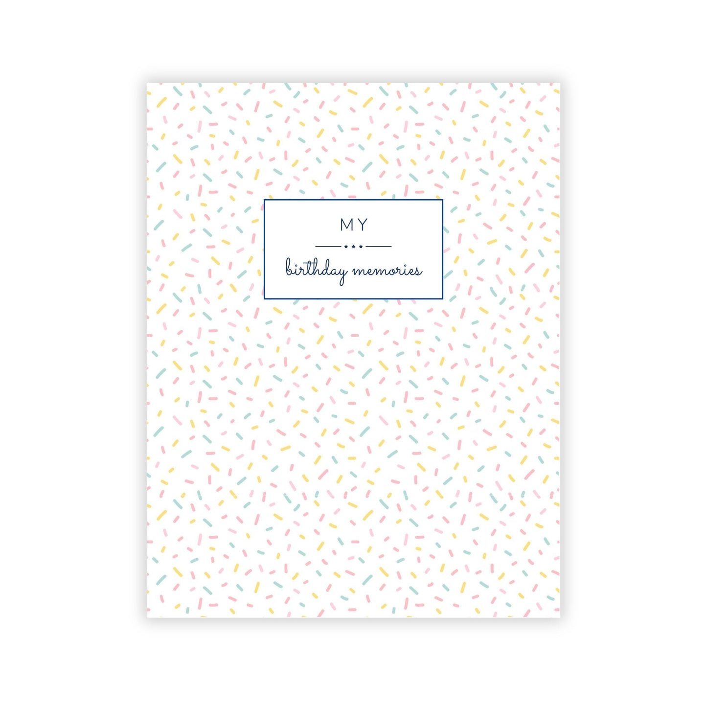Birthday Memory Book- Sprinkles