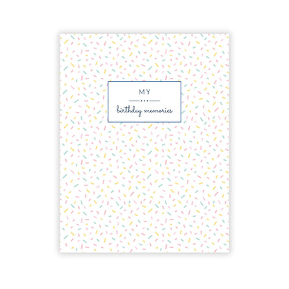 Birthday Memory Book- Sprinkles