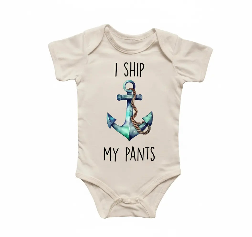 Boat Anchor Nautical Newborn Baby Onesie® Bodysuit