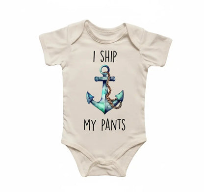 Boat Anchor Nautical Newborn Baby Onesie® Bodysuit