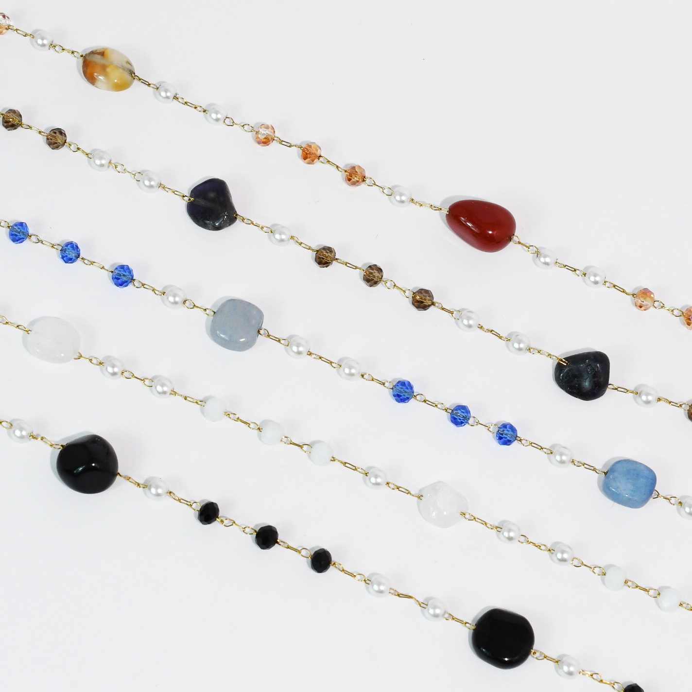 Boho Bliss Dainty Gemstone Necklace