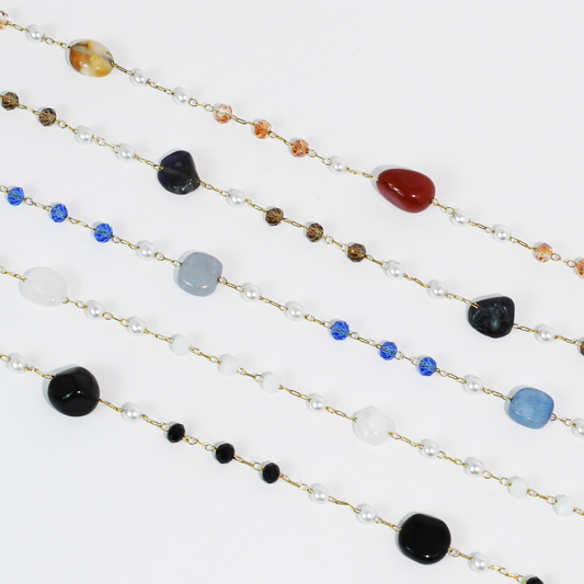 Boho Bliss Dainty Gemstone Necklace