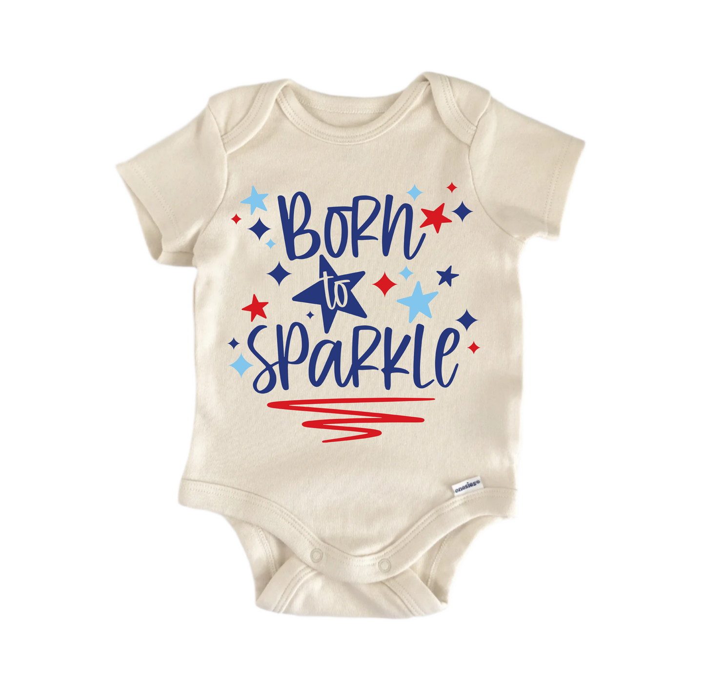 Born Sparkle July 4Th Newborn Baby Onesie® Bodysuit