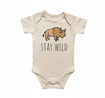 Buffalo Animal Newborn Gift Baby Onesie® Bodysuit