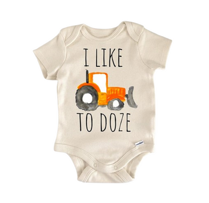 Bulldozer Excavator Newborn Baby Onesie® Bodysuit