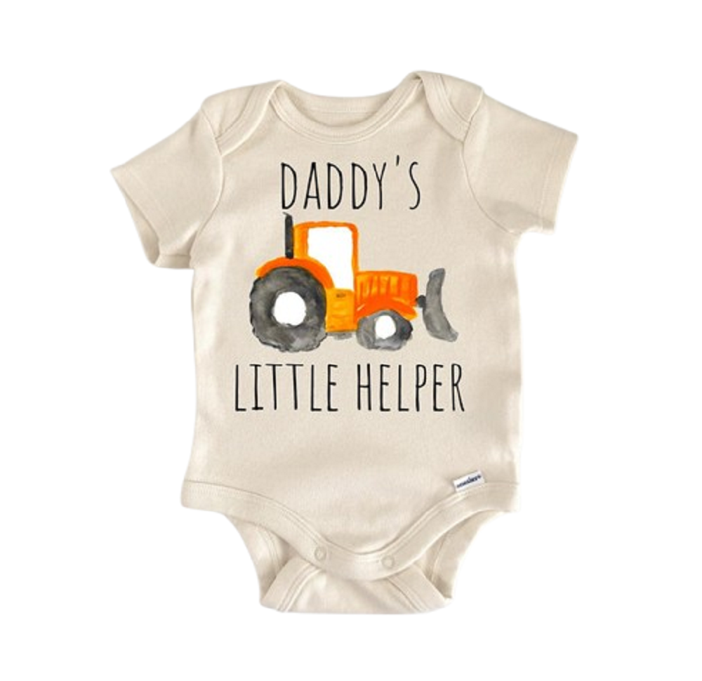 Bulldozer Excavator Newborn Baby Onesie® Bodysuit