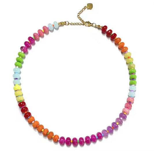 Rainbow Beaded Necklaces
