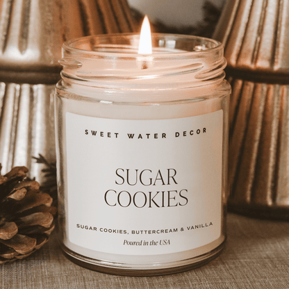 Sugar Cookies Soy Candle - Clear Jar - 9 oz