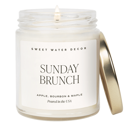 Sunday Brunch Soy Candle - Clear Jar - 9 oz