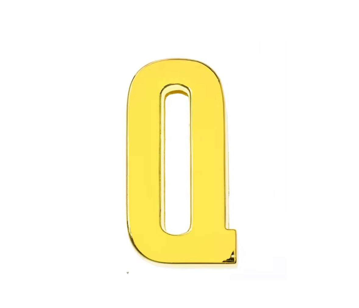 Scarf Slide Letters – 30mm – 14K Gold Non Tarnish