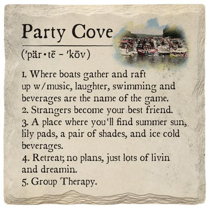 Party Cove Definition Coaster Set