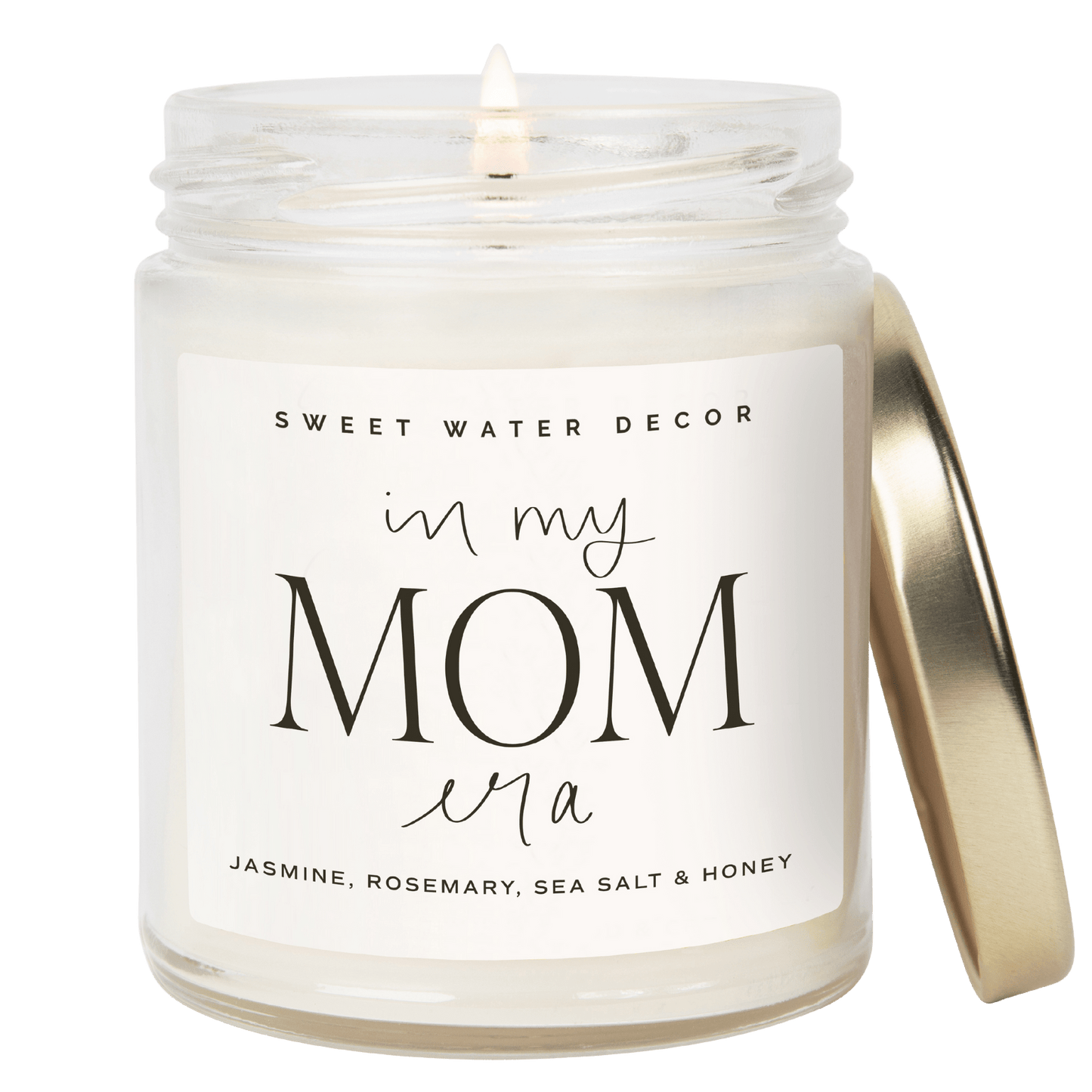 In My Mom Era Soy Candle - Clear Jar - 9 oz (Wildflowers and Salt)