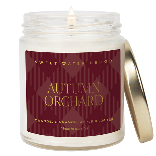 Autumn Orchard Soy Candle | 9oz. Clear Jar (Mulled Cider)
