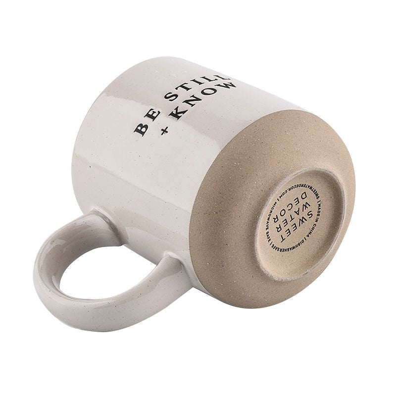 Be Still and Know 14 oz Stoneware Coffee Mug