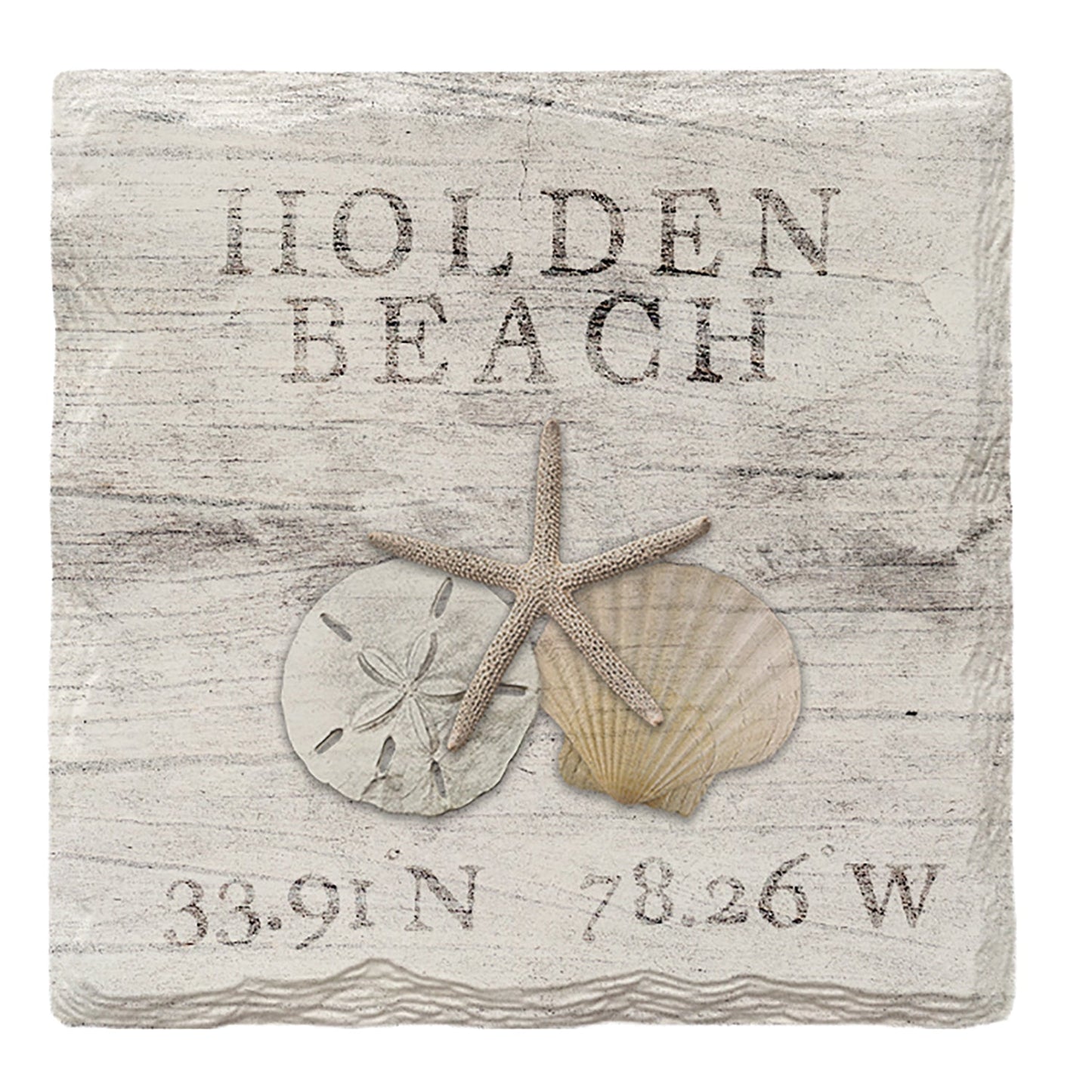 Holden Beach Triple Shell | Drink Coaster Set