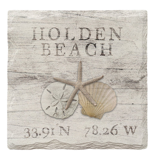 Holden Beach Triple Shell | Drink Coaster Set