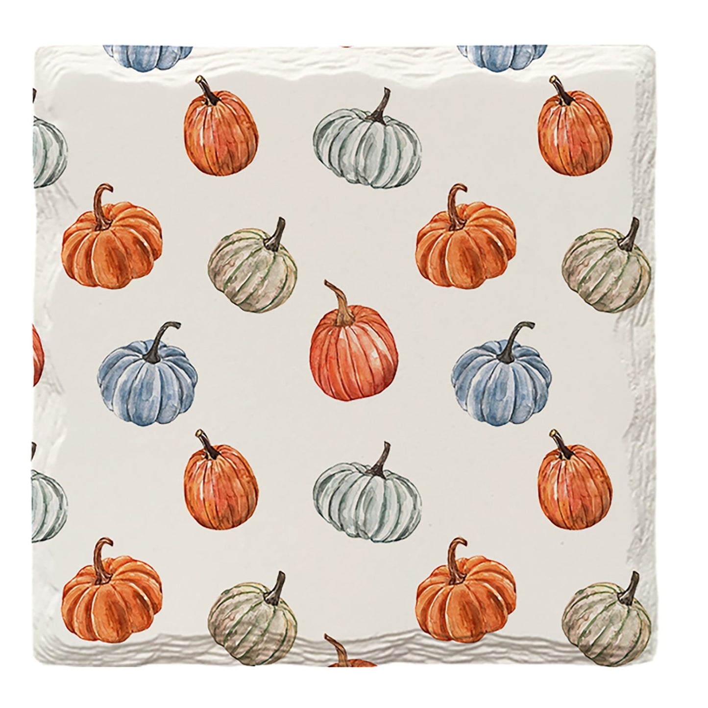 Halloween Watercolor Colorful Pumpkins Pattern | Drink Coaster Set