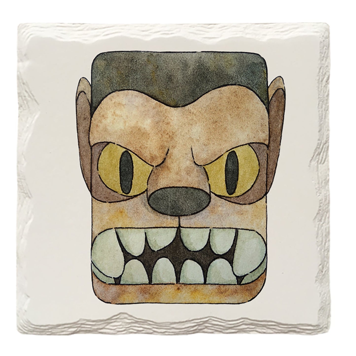 Halloween Watercolor Monster | Drink Coaster Set