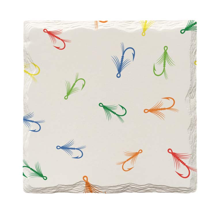 Colorful Fish Hooks |Drink Coaster Set