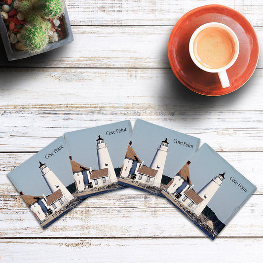 Cove Point Lighthouse, Maryland |Drink Coaster Set