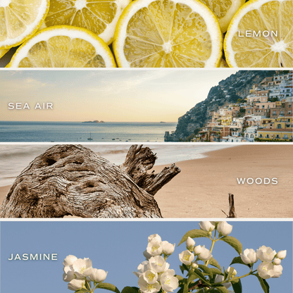Coastal Lemon Soy Candle - Clear Jar - 9 oz