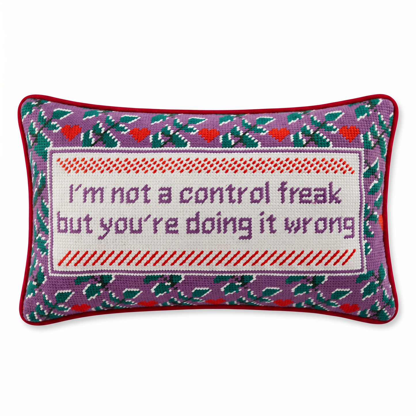 Control Freak Needlepoint Pillow
