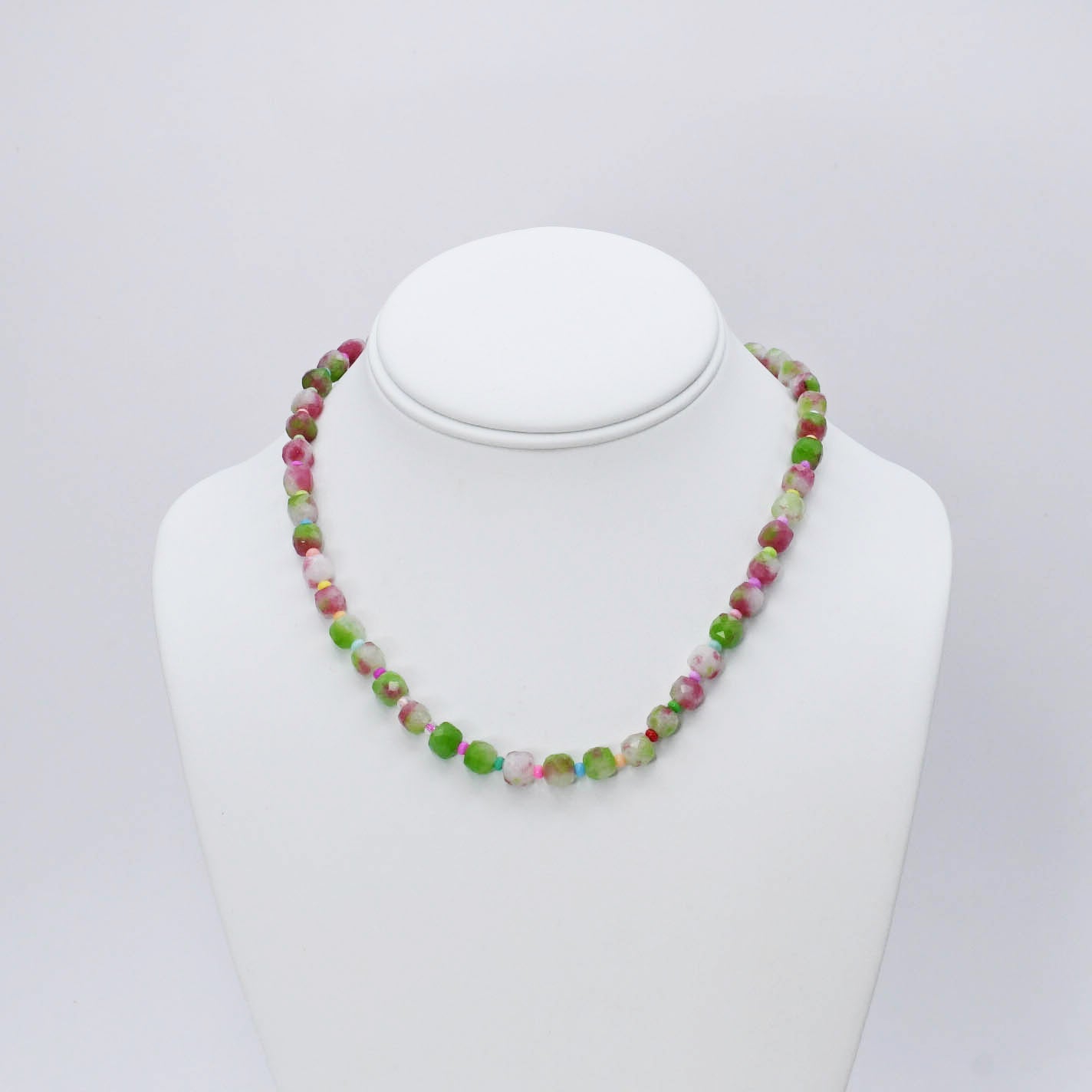 Camo Girly Gemstone Necklace