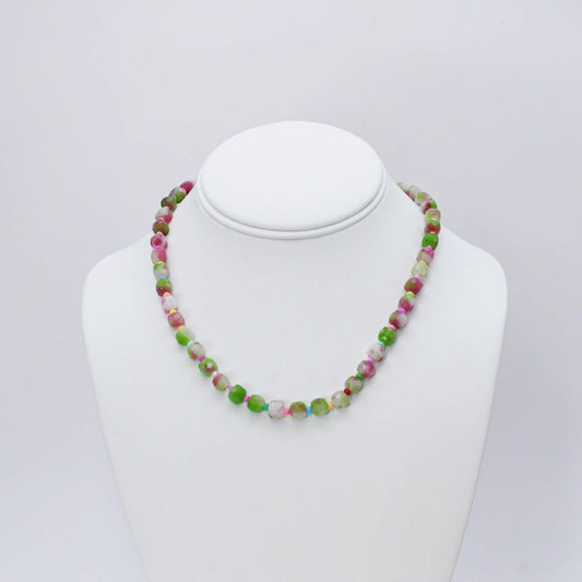 Camo Girly Gemstone Necklace