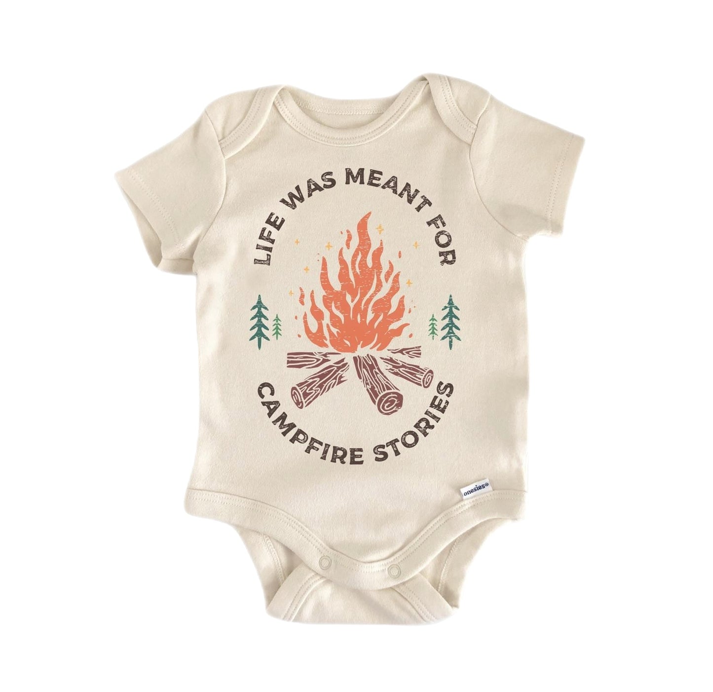 Campfire Camping Camp Newborn Baby Onesie® Bodysuit