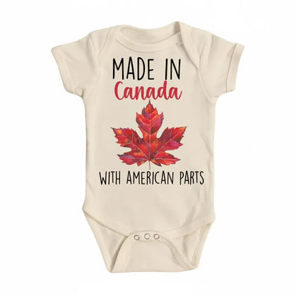 Canada Made 2 Newborn Baby Onesie® Bodysuit