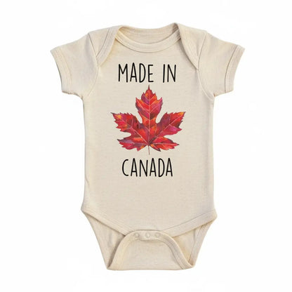 Canada Made Leaf Newborn Baby Onesie® Bodysuit