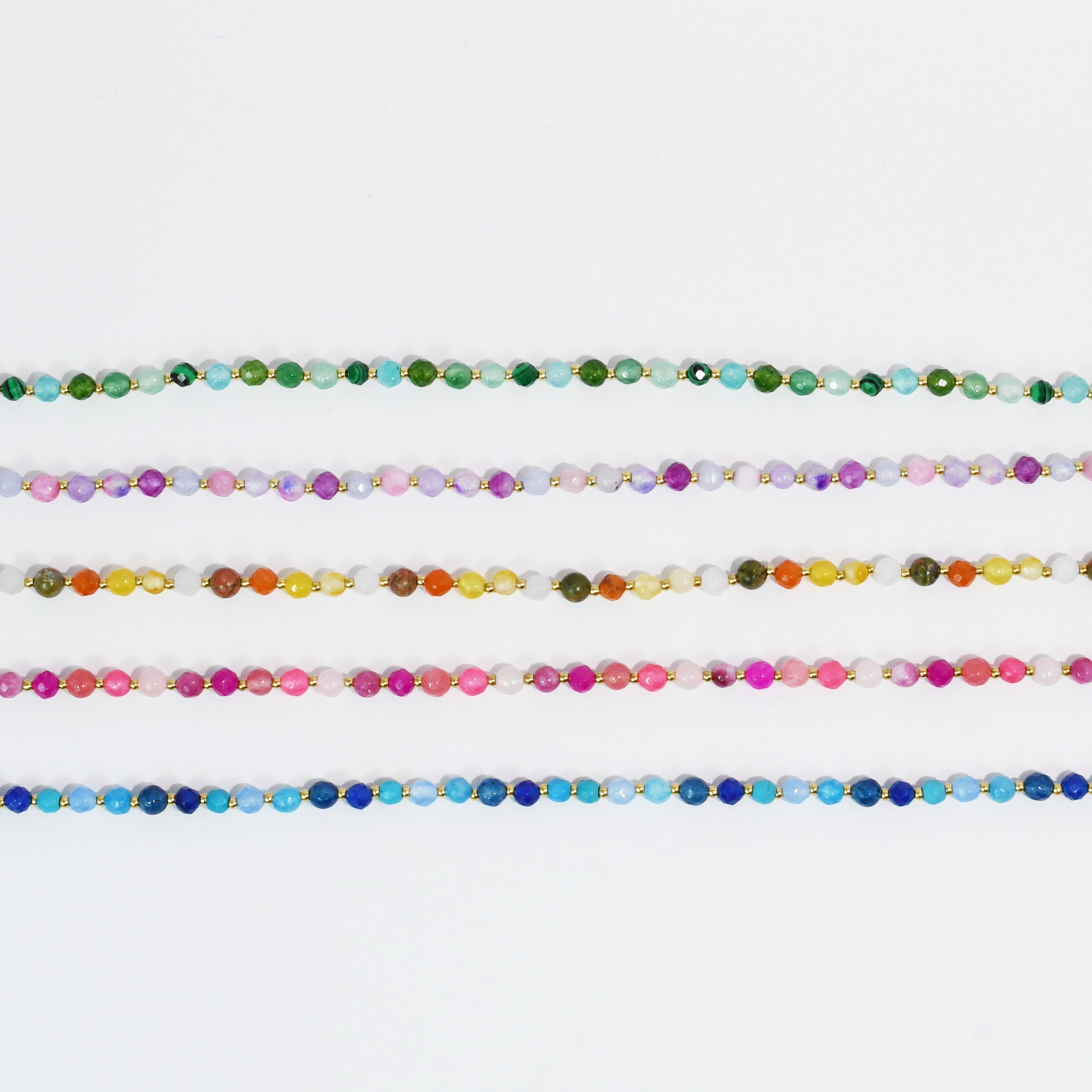 Candy Bead Dainty Gemstone Necklace