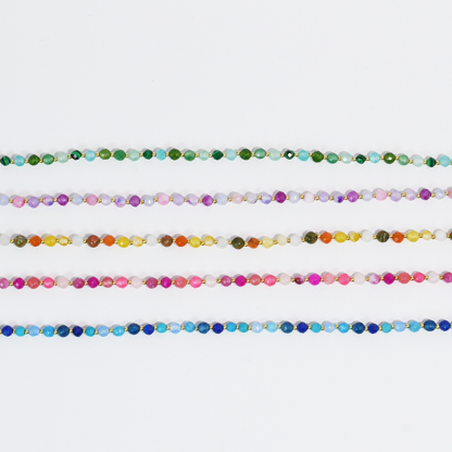 Candy Bead Dainty Gemstone Necklace