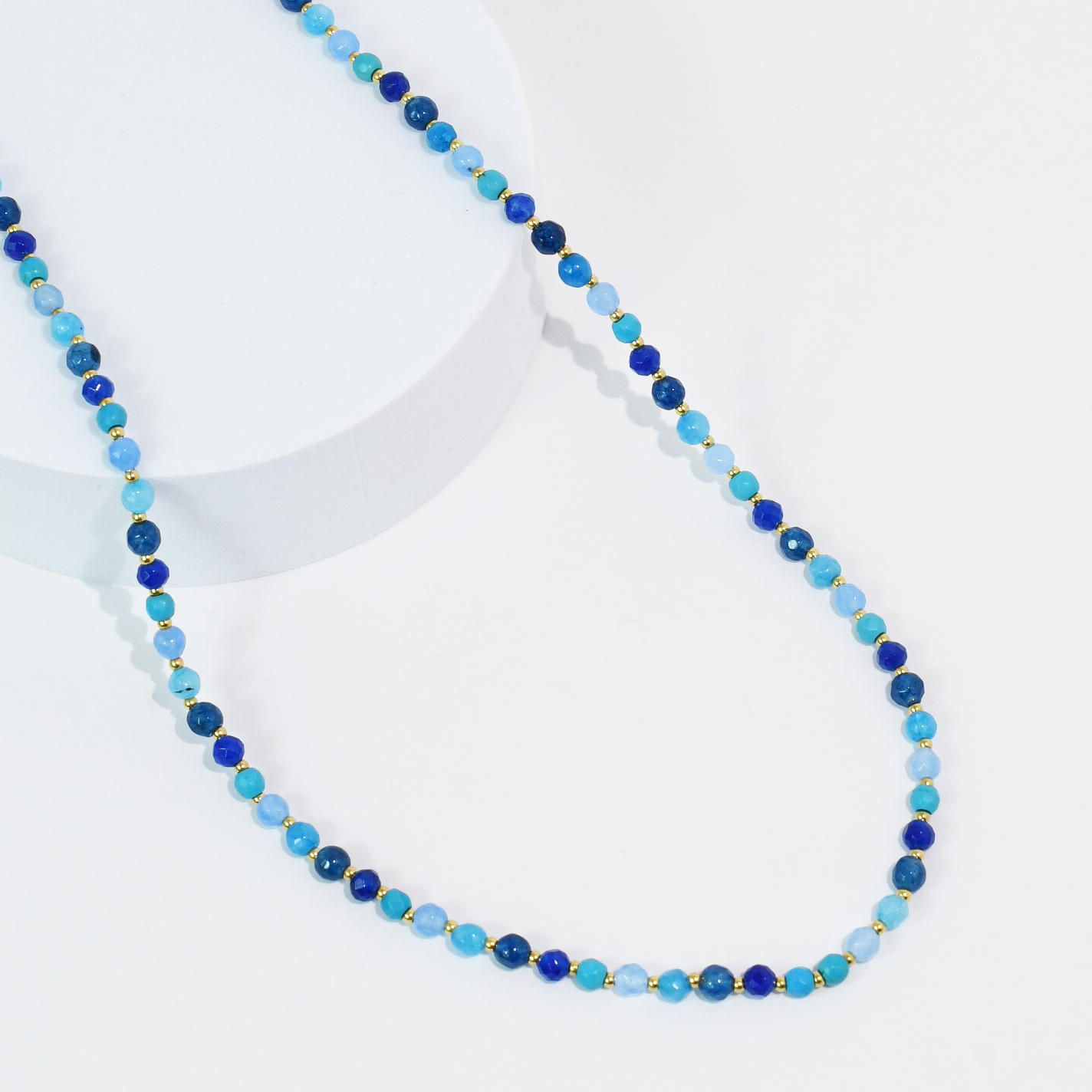 Candy Bead Dainty Gemstone Necklace