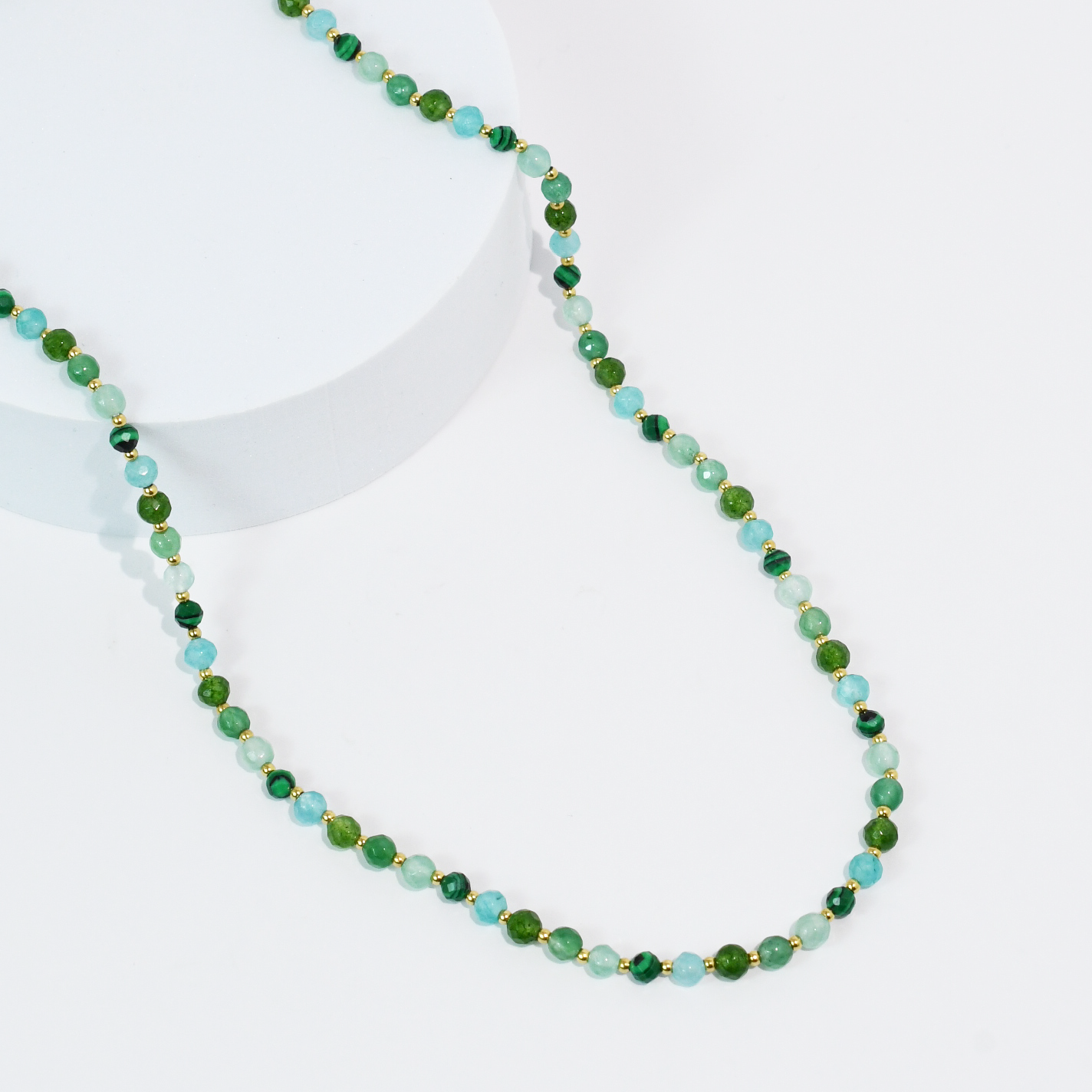 Candy Bead Dainty Gemstone Necklace