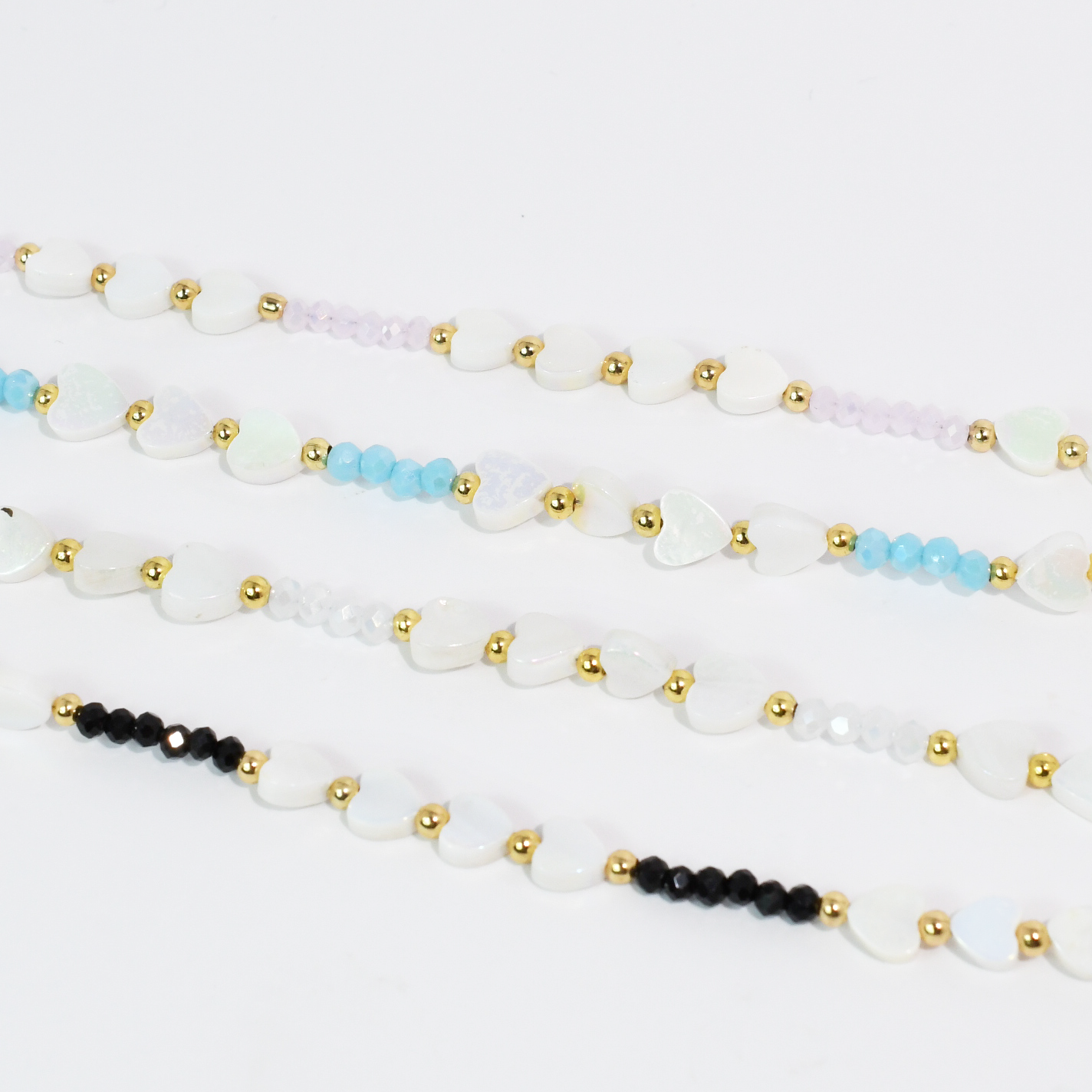 Candy Hearts Strand Necklace