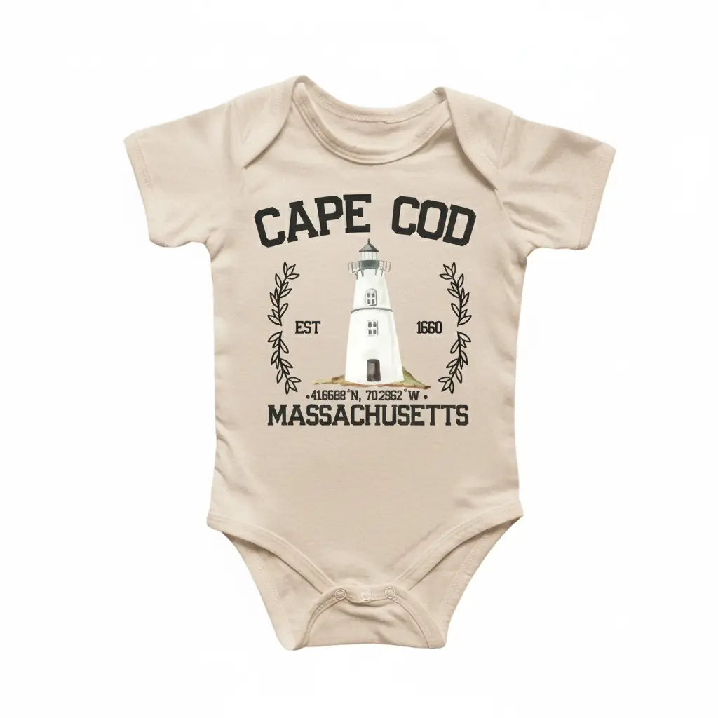 Cape Cod Massachusetts Newborn Baby Onesie® Bodysuit