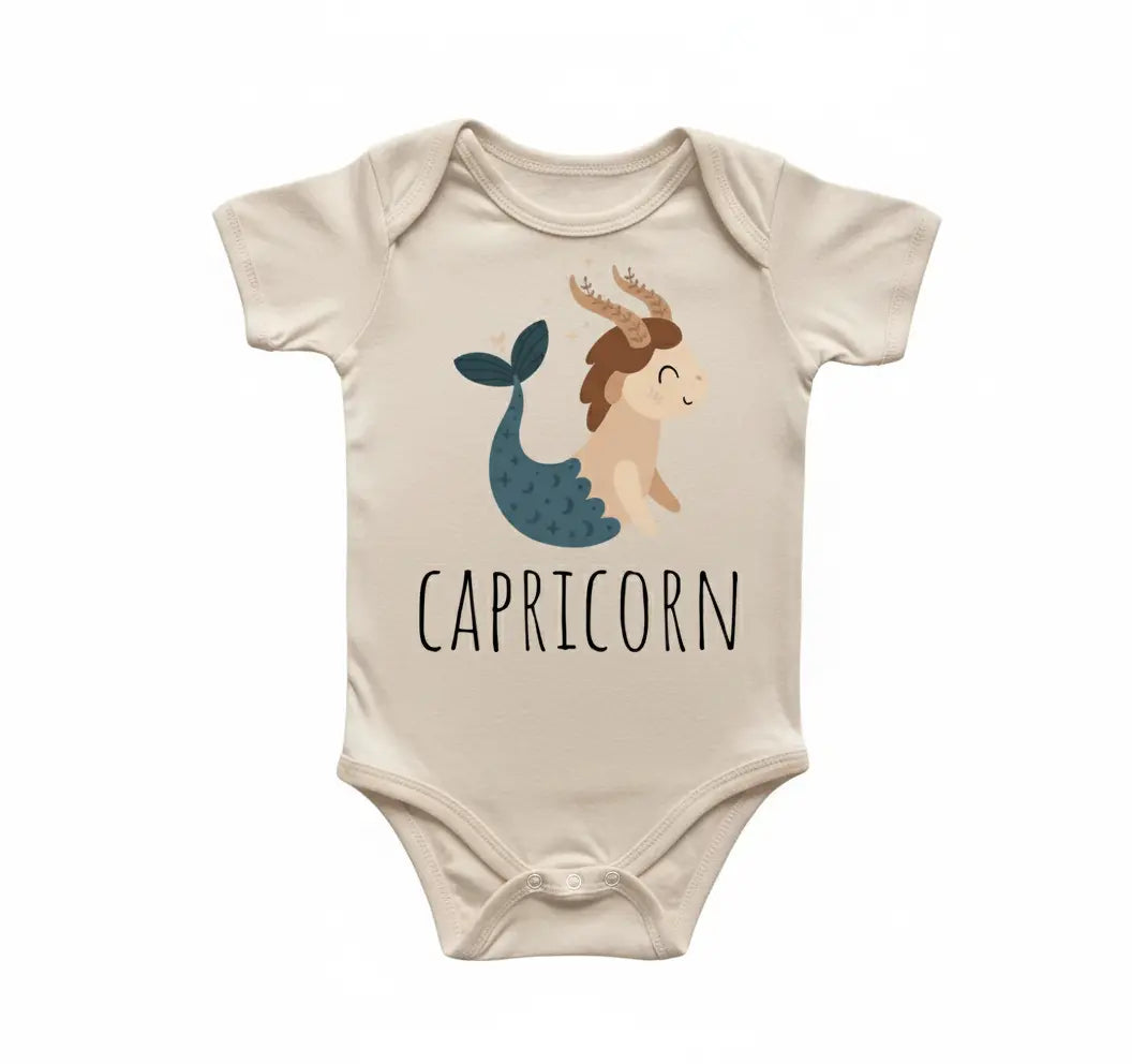 Capricorn Zodiac Newborn Baby Onesie® Bodysuit