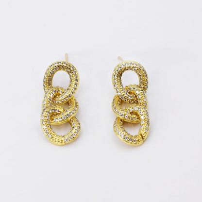 Chain of Sparkles Earrings