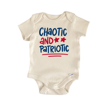 Chaotic Patriotic Newborn Baby Onesie® Bodysuit