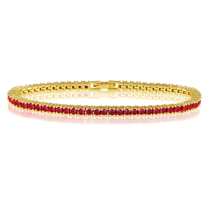 Karla Tennis Bracelet - Ruby