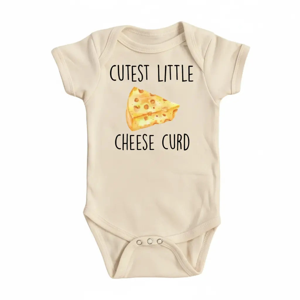 Cheese Curd Newborn Baby Onesie® Bodysuit GS1