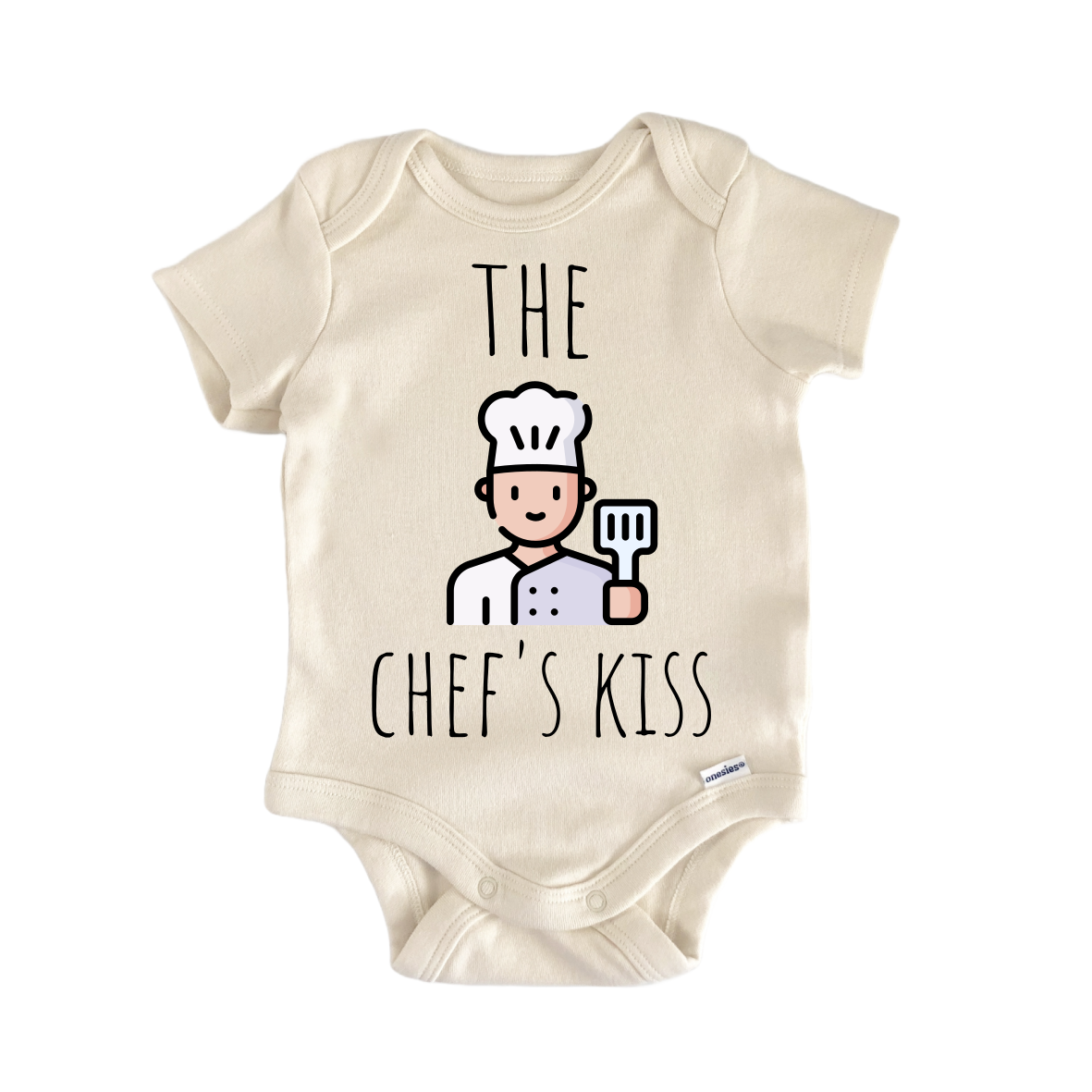 Chef Cooking Kiss Newborn Baby Onesie® Bodysuit